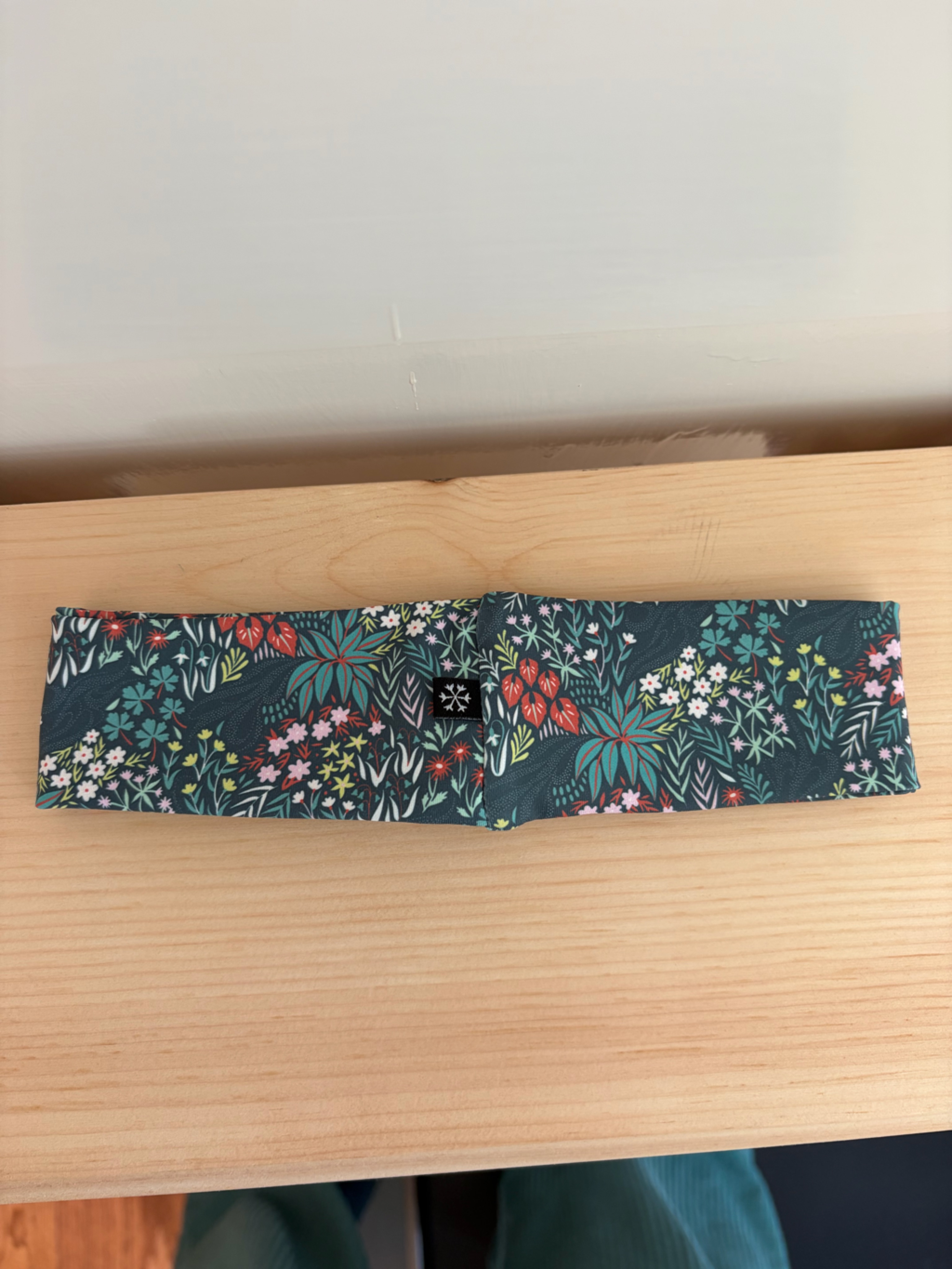 Skida Women’s Soft Twist Headband Teal Floral (Os) — image 2 of 5